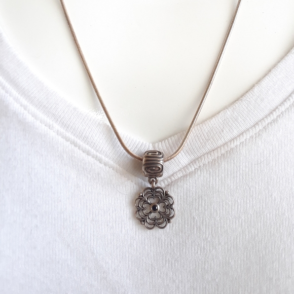 Pandora Jewelry - Sterling Pandora slider necklace Pandora Jewelry - Sterling Pandora slider necklace